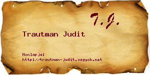 Trautman Judit névjegykártya