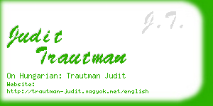 judit trautman business card